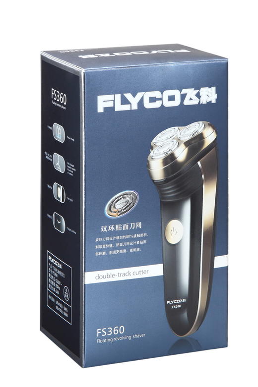【家用电器】飞科FS360充电动剃须刀三头刮胡须刀土豪金 商品图2