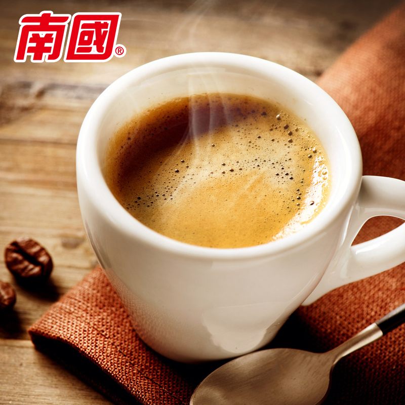 海南特产南国炭烧咖啡25包三合一速溶特浓咖啡粉袋装学生冲饮