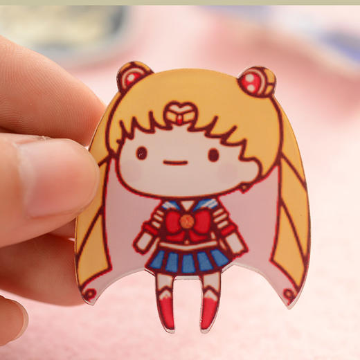 三年二班创意生活亚克力造型徽章原宿风卡通胸针胸牌服饰配件