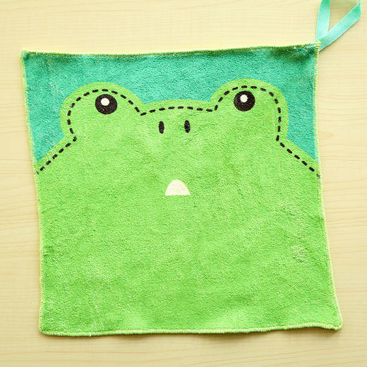 q三年二班卡通挂式厨房擦手巾手帕超细纤维吸水毛巾洁面小方巾