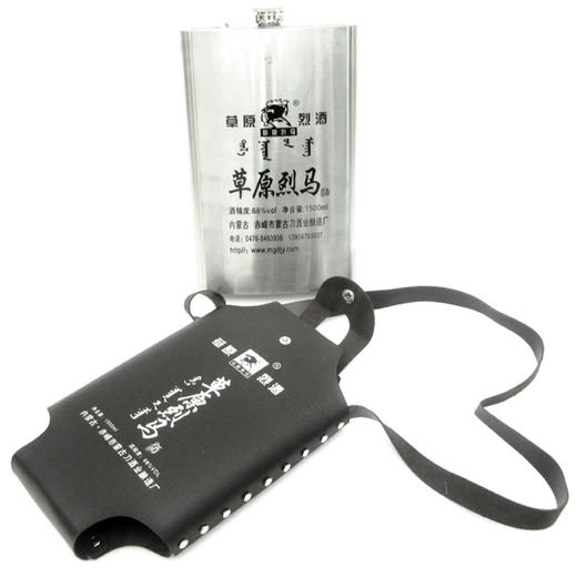 【食品酒水】 草原烈马3斤不锈钢壶高度闷倒驴白酒1500ML68度高度酒 商品图1