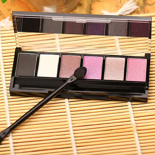 【美妆】Sugarbox/糖盒复古六色眼影 大地色系烟熏妆眼影盘 商品图0