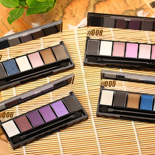 【美妆】Sugarbox/糖盒复古六色眼影 大地色系烟熏妆眼影盘 商品图1