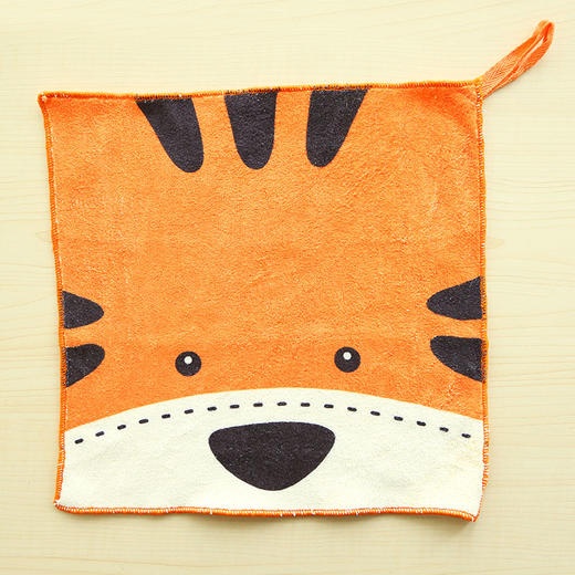 q三年二班卡通挂式厨房擦手巾手帕超细纤维吸水毛巾洁面小方巾