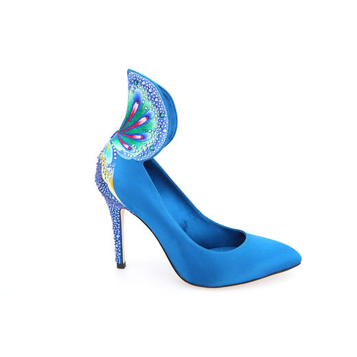 sheme《霓影翩然》经典水晶刺绣彩色高跟单鞋 商品图1
