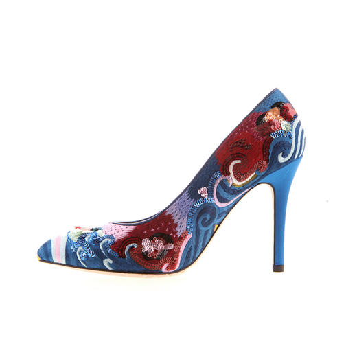 sheme 经典 刺绣 彩色 单鞋 商品图4