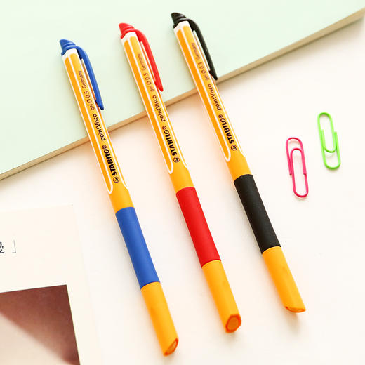 三年二班德国stabilo思笔乐1098乐记防水中性笔学生考试签字笔