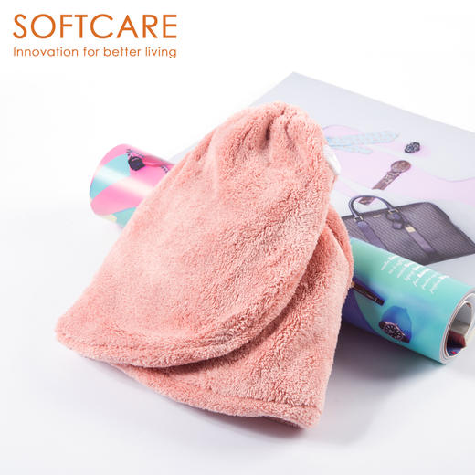【必败榜——大人小孩都能用的干发帽]】迎4月开放日 买二赠一活动中  SOFTCARE  10倍强吸水 系列  干发帽 85厘米长 大弧度设计 商品图9