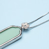 清影 手工陶瓷吊坠项链925纯银电镀白金锁骨连 送女友爱人礼物 商品缩略图3