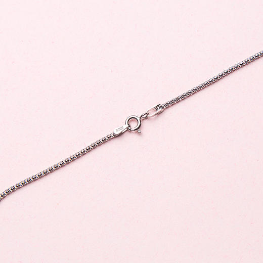 玉泉、水月 陶瓷手工项链 925纯银镀白金锁骨链 毛衣链 送老婆女友礼物 商品图3