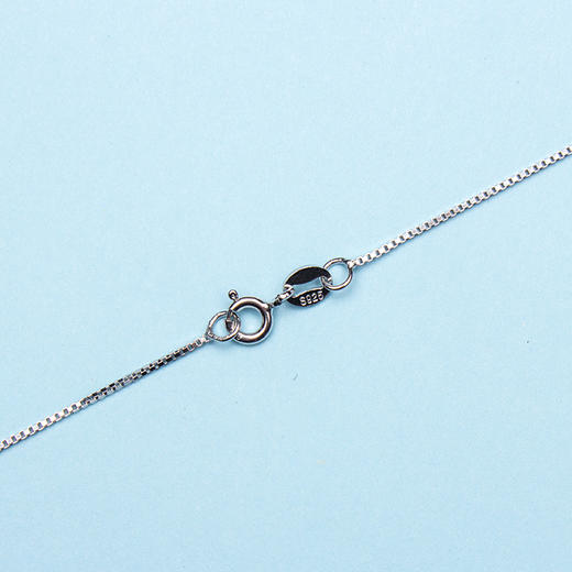 清影 手工陶瓷吊坠项链925纯银电镀白金锁骨连 送女友爱人礼物 商品图4