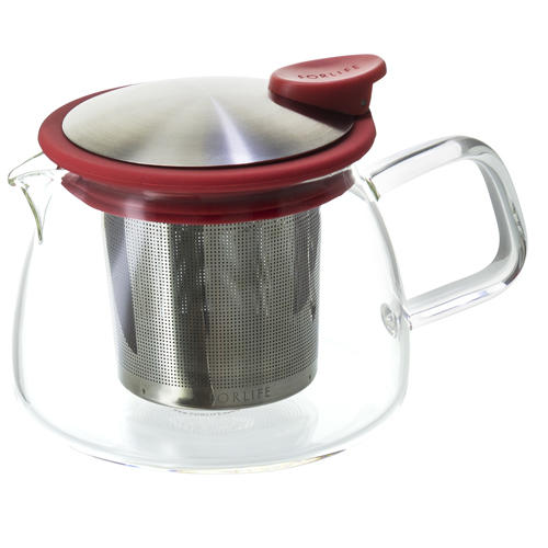 美国FORLIFE正品茶具730ml  贝尔盐酸玻璃泡茶壶  带不锈钢过滤器 商品图6