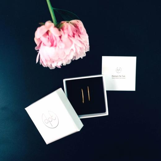 北京仓｜DiamantiPT-Circle of life-钻石 耳环（黄金色）［比利时设计师］ 商品图3