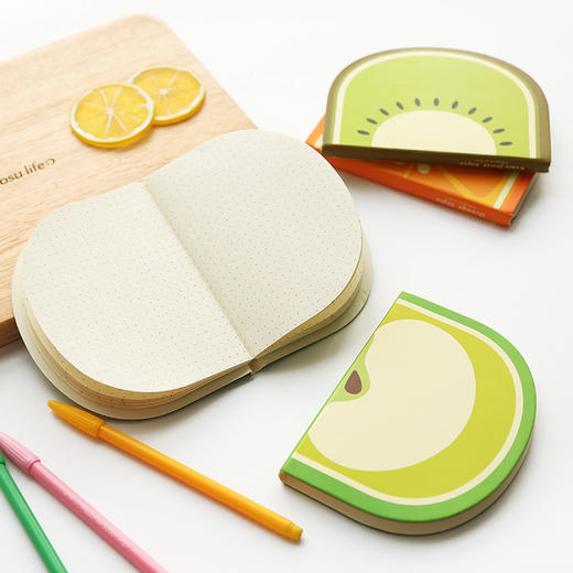 三年二班韩国文具可爱水果记事本简约车线学生笔记本记事本子