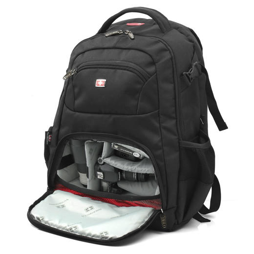 【服饰鞋包】维士十字单反相机包 双肩背摄影包 电脑包 旅行背包 单反包 商品图2