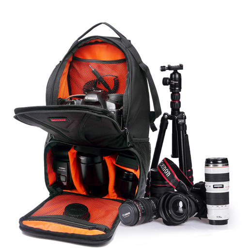 【箱包】新款户外专业防水 摄影包大空间单反相机包 双肩大容量背包 商品图2