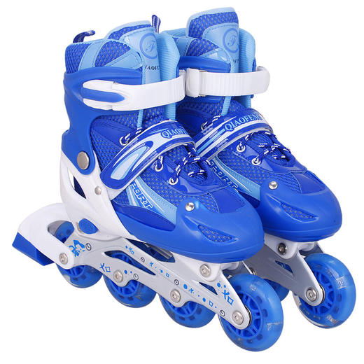 【滑板鞋】旱冰鞋 成人全闪直排轮滑鞋 男女儿童溜冰鞋 商品图0