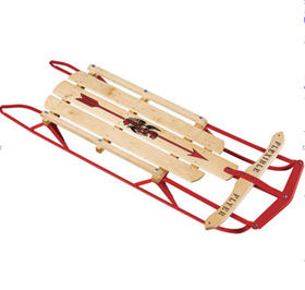 【滑雪板】木制雪橇，木制滑雪板
