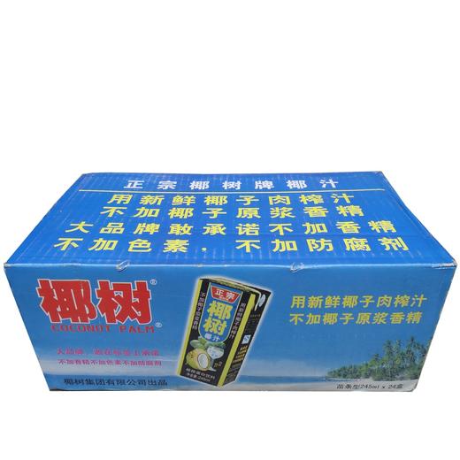 【食品酒水】*椰树椰子汁245ml*24盒植物蛋白饮料新鲜海南特产 商品图1