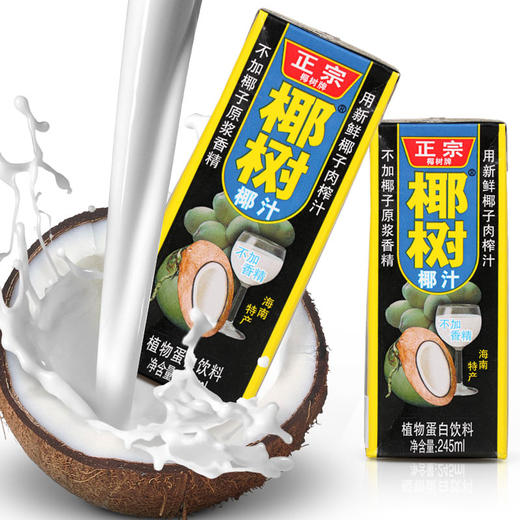 【食品酒水】*椰树椰子汁245ml*24盒植物蛋白饮料新鲜海南特产 商品图0