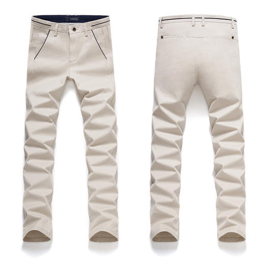 【服饰鞋包】新款男式直筒休闲长裤 男士时尚百搭微弹纯棉商务休闲裤 商品图2