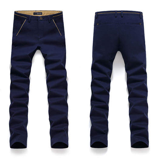 【服饰鞋包】新款男式直筒休闲长裤 男士时尚百搭微弹纯棉商务休闲裤 商品图5