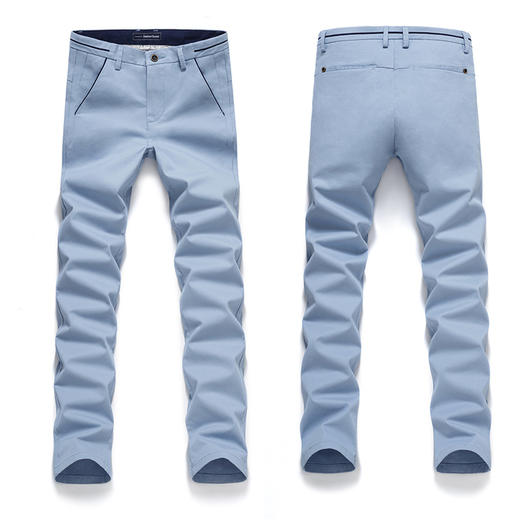 【服饰鞋包】新款男式直筒休闲长裤 男士时尚百搭微弹纯棉商务休闲裤 商品图9