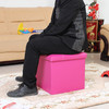 【收纳凳】皮质PU皮环保可折叠收纳储物凳子有盖玩具收纳箱沙发凳 商品缩略图2