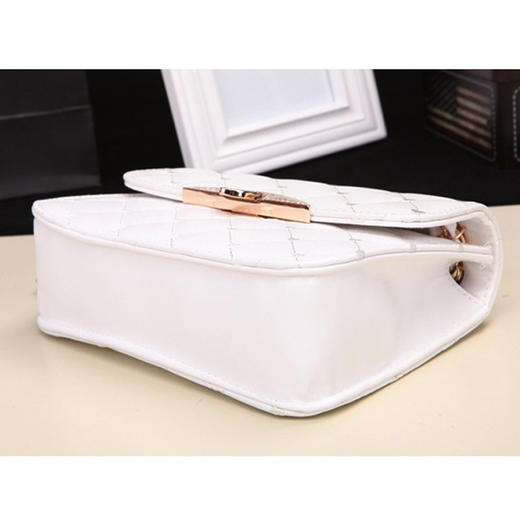 爆款春季韩版女包桃心水钻优雅菱格百搭单肩包 链条包 商品图2