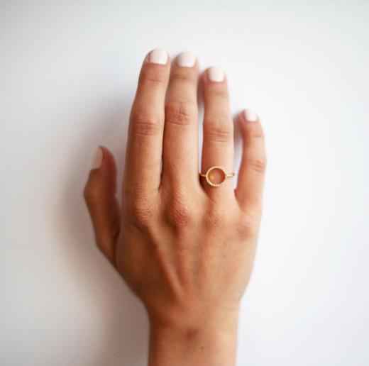 北京仓｜ DiamantiPT－Circle of life－钻石 戒指（黄金色）［比利时设计师］ 商品图4