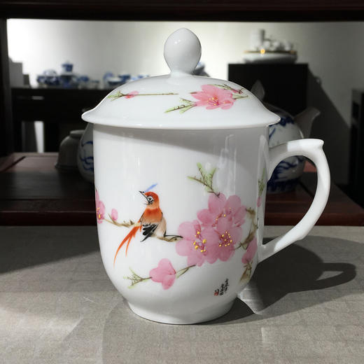 景德镇 陶瓷 国瓷红叶 小金钟杯系列 商品图0