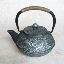 【茶壶】。 铸铁茶壶 烧水茶壶 仿古老铁壶养生壶 茶具 商品图7