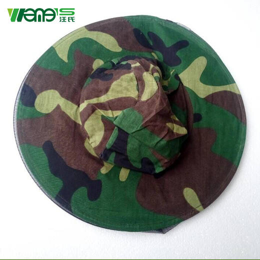 【正品保证】汪氏养蜂工具白色双层蜂帽防护帽防蛰面罩蜂具防蜂帽 商品图4