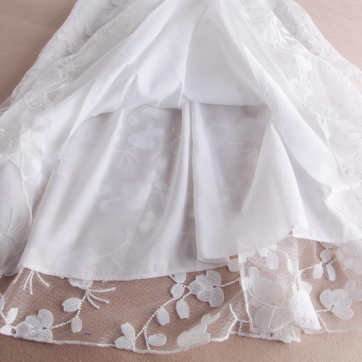 【服饰鞋包】新款夏季蕾丝绣花女装连衣裙中长款仙女裙子 商品图3