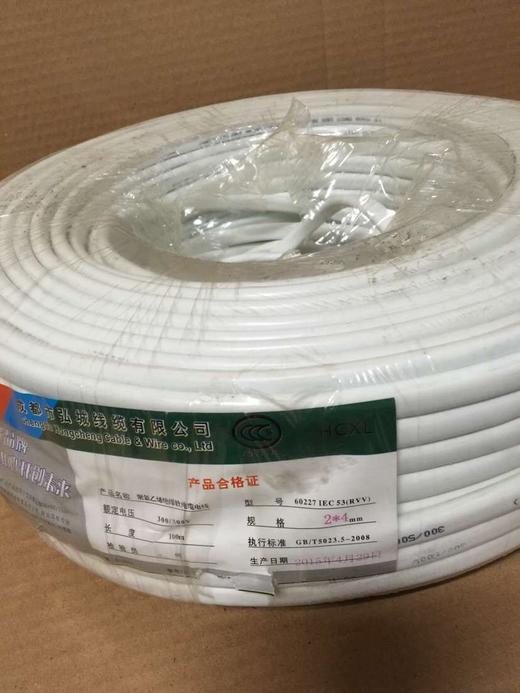 胜华 RVVB 2*4M²国标铜芯软电线 100米/卷 商品代码64185 商品图1