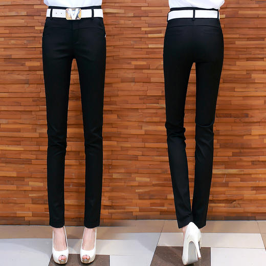 【服饰鞋包】女装休闲裤夏季新品韩版 九分裤 女 铅笔裤紧身糖果色小脚裤 商品图2