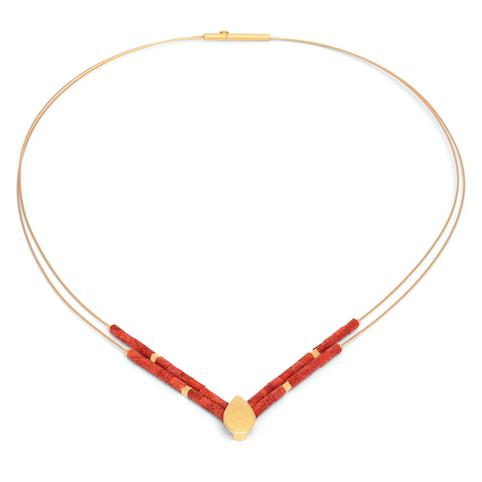 订购12周到｜BERND WOLF-Vilana-温柔耀红 珊瑚 项链［德国设计师］ 商品图0