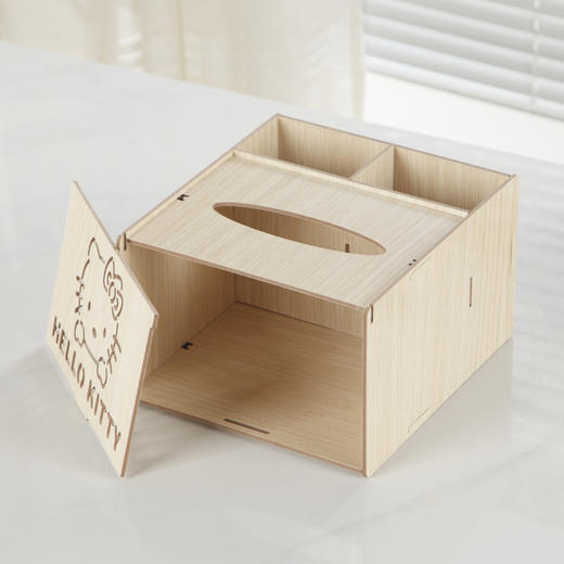 【家居杂物】。创意纸巾盒 抽巾盒 桌面遥控器储物收纳盒 商品图2