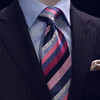 仕族Eabri真丝正装商务领带 男士结婚礼盒领带 斜条纹团体领带 商品缩略图1