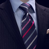 仕族Eabri真丝正装商务领带 男士结婚礼盒领带 斜条纹团体领带 商品缩略图0