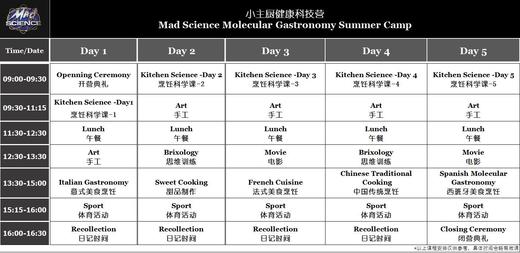 外教·全球同步—小主厨健康科技营  Molecular Gastronomy Summer Camp 住宿/走读 2016年夏令营  商品图1