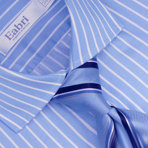 Eabri2016蓝白条纹温莎领英式衬衫 商品图6