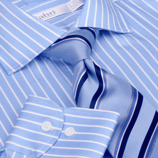 Eabri2016蓝白条纹温莎领英式衬衫 商品图2