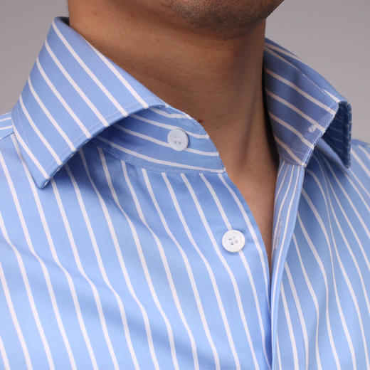 Eabri2016蓝白条纹温莎领英式衬衫 商品图3