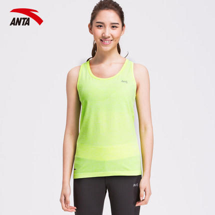 安踏运动背心 女子夏季新款短袖T恤跑步瑜伽健身服贴身健身衣 商品图2