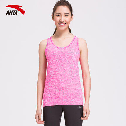 安踏运动背心 女子夏季新款短袖T恤跑步瑜伽健身服贴身健身衣 商品图3