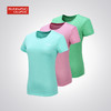 跑步指南女款运动段染宽松短袖速干T恤P3602 商品缩略图0
