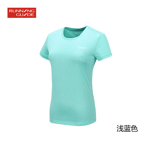 跑步指南女款运动段染宽松短袖速干T恤P3602 商品图2