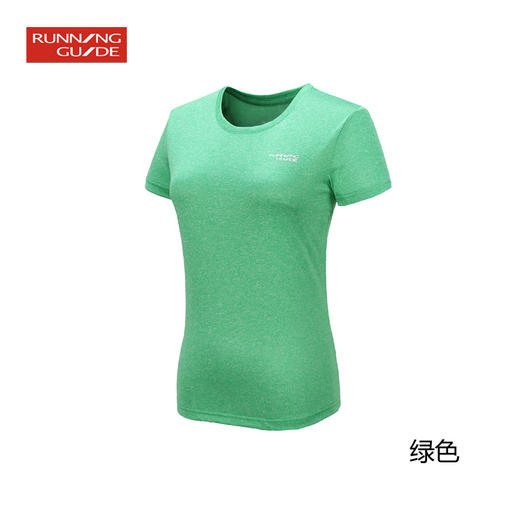 跑步指南女款运动段染宽松短袖速干T恤P3602 商品图3