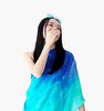 绝代佳人×王小慧  “花之灵”系列真丝斜纹长款丝巾 商品缩略图0